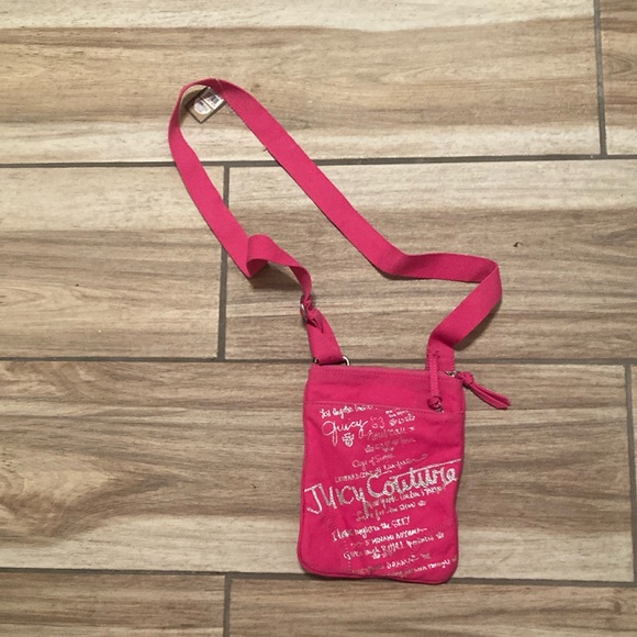 Juicy Couture Handbags - Juicy Couture hot pink mini satchel / messenger bag